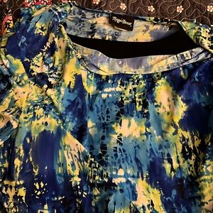 Catherine’s 26/28 dress shirt blue, green white and black